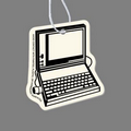 Paper Air Freshener Tag - Laptop Computer (Open/Facing Right)